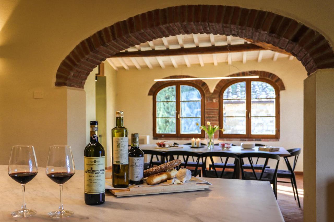 Castello La Leccia Villa Castellina in Chianti Bagian luar foto