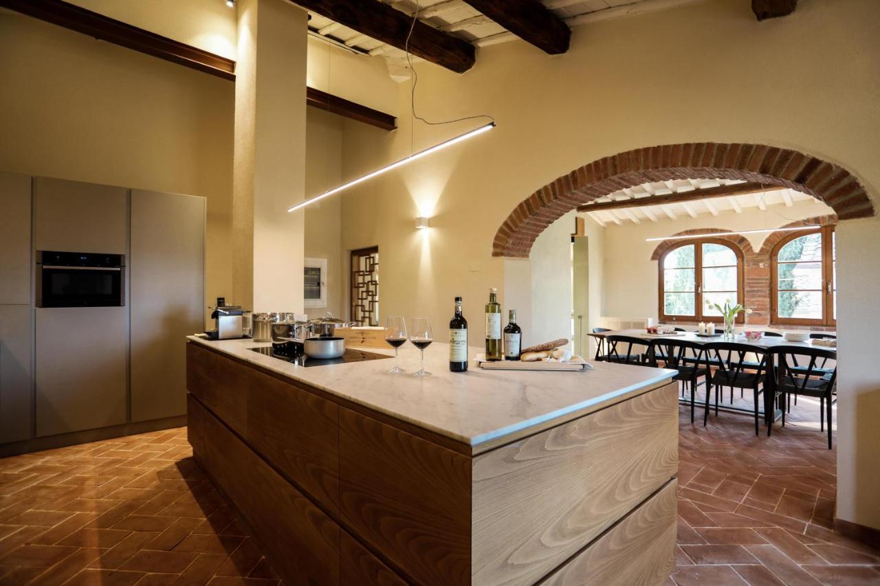 Castello La Leccia Villa Castellina in Chianti Bagian luar foto