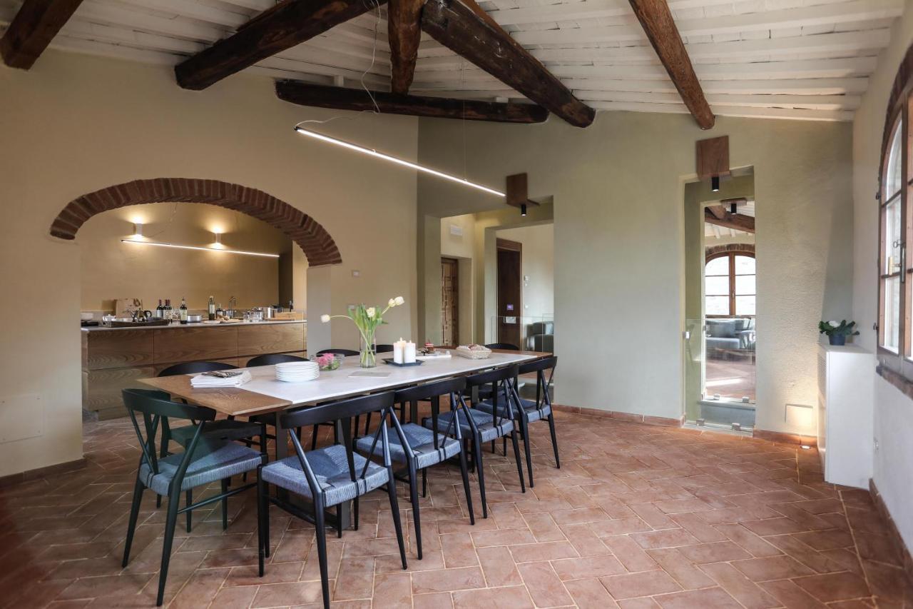 Castello La Leccia Villa Castellina in Chianti Bagian luar foto