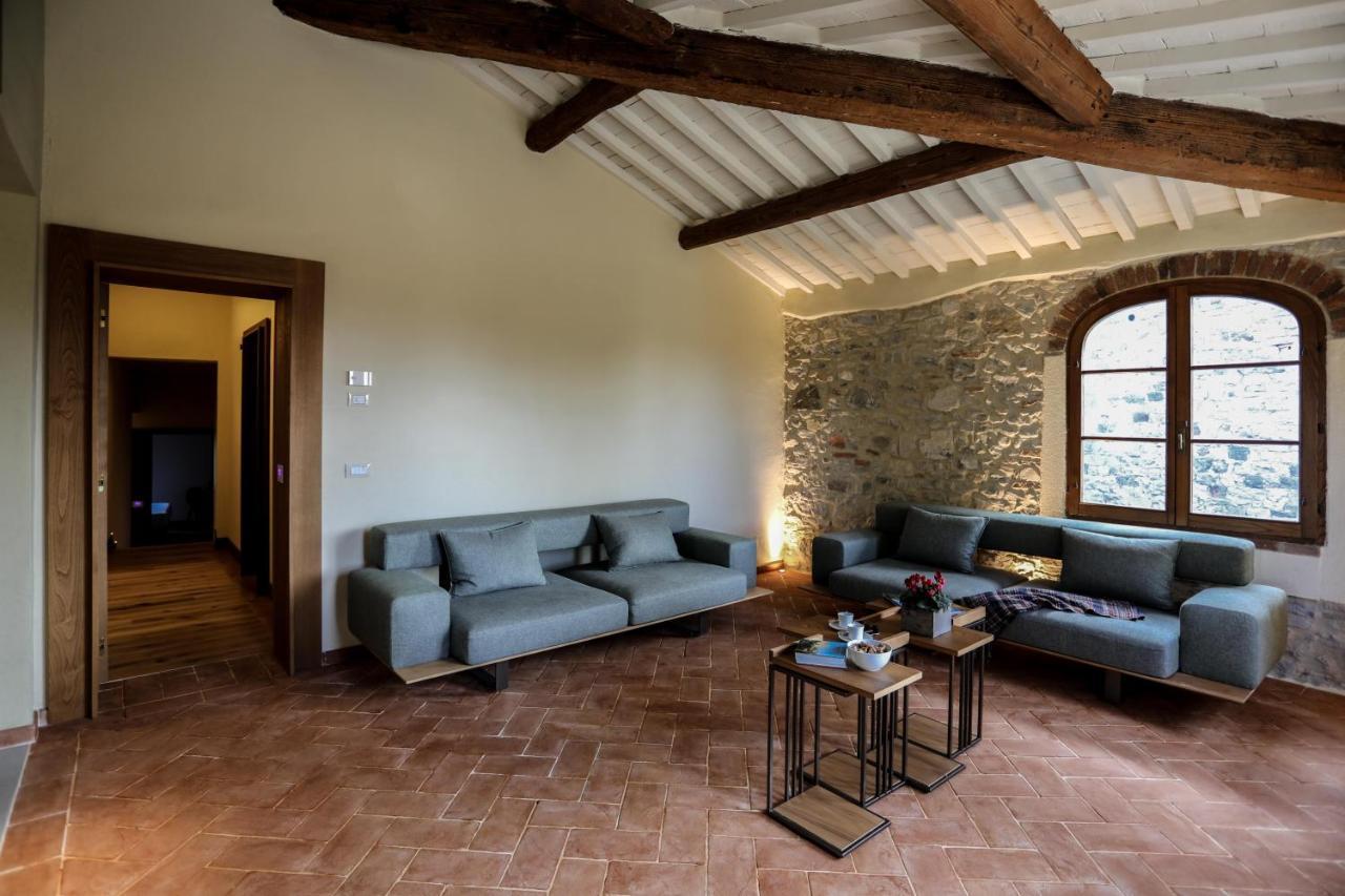 Castello La Leccia Villa Castellina in Chianti Bagian luar foto