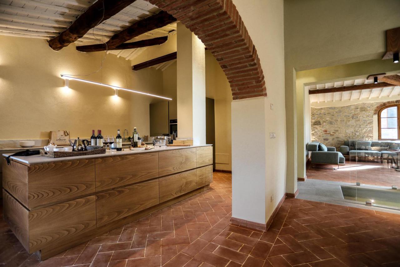 Castello La Leccia Villa Castellina in Chianti Bagian luar foto